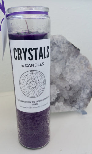 Crystal & Candles  Novena Candle For  Knowledge