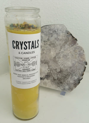 Crystal & Candles Novena Candle for Prosperity