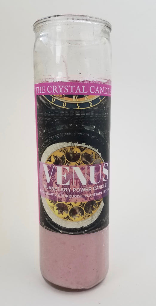 Planetary Crystal Candle- Venus Energy