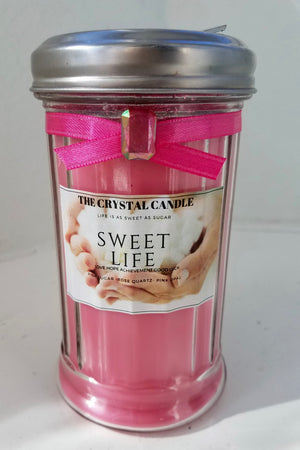 Life Is Sweet Crystal Candle