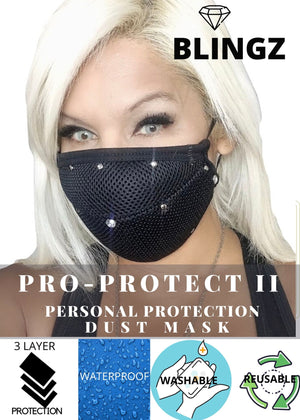 Pro Protect II Blingz Personal Protection Waterproof  Safety Mask