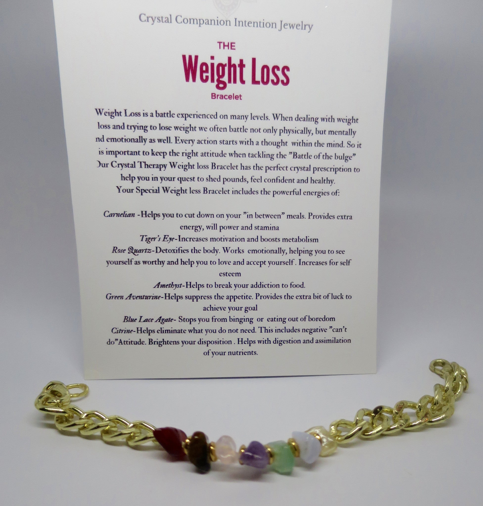 The Weight Loss Bracelet-Crystal Companion Jewelry