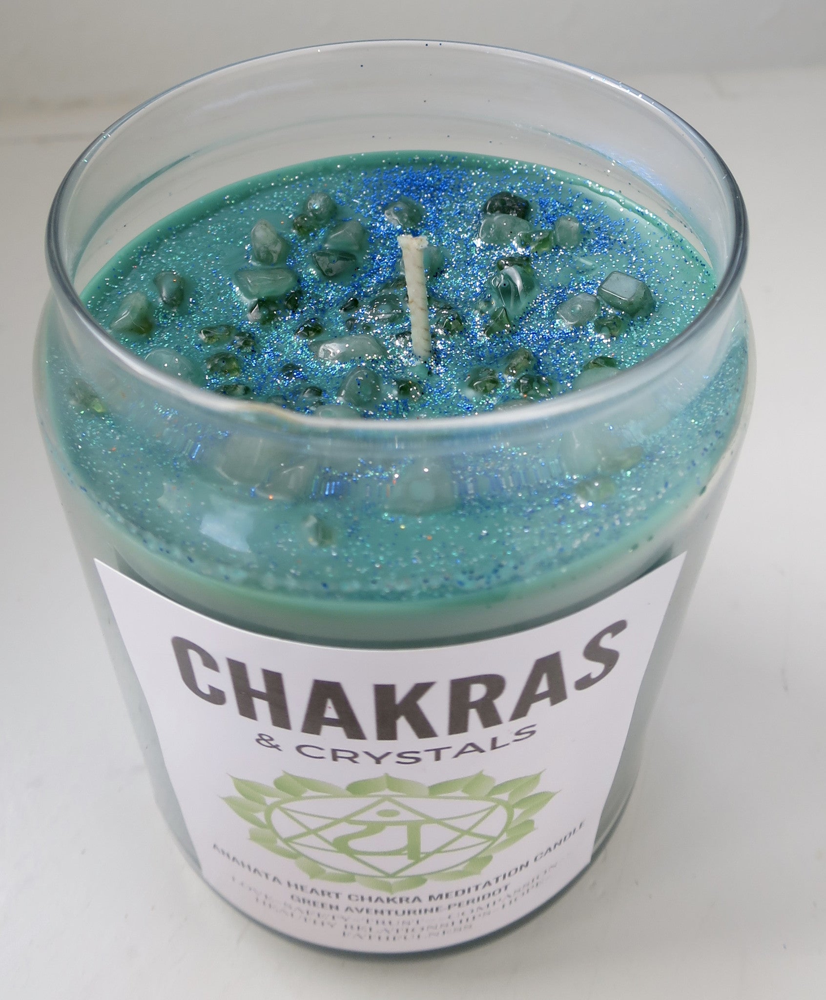 Chakras & Crystals Chakra Meditation Candle-Heart Chakra